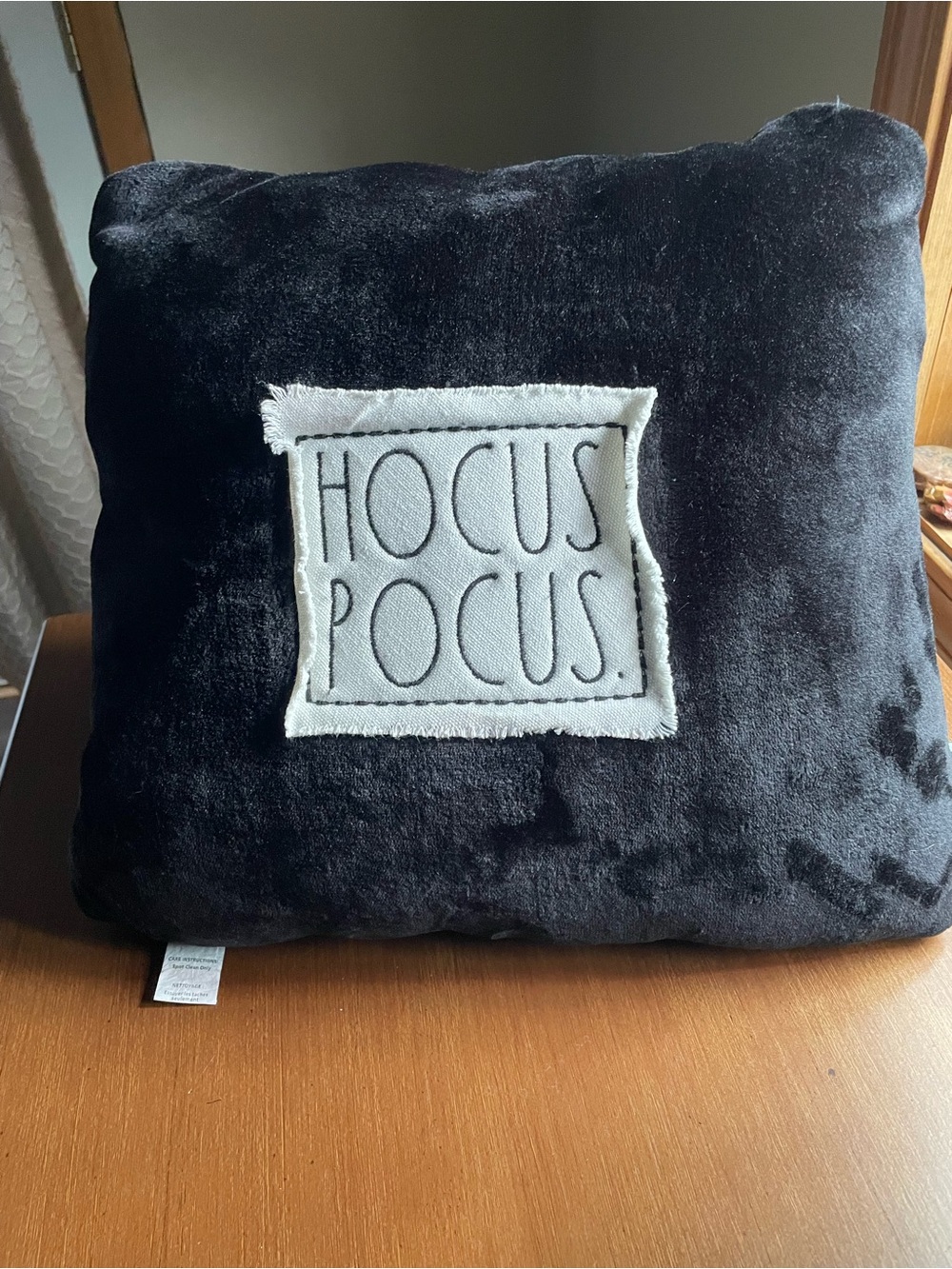 Rae Dunn Hocus Pocus Halloween Down Filled Throw Accent Pillow 13" x 13"